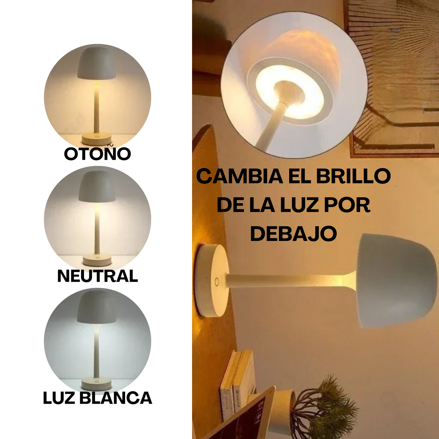 Lampara LED ambiente: Mushroom Lamp